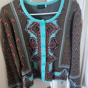 Ceny sweater button up.  Size S.